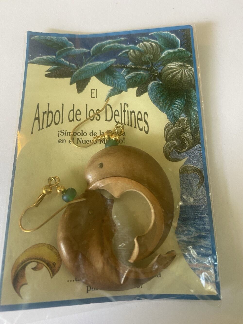 Dolphin Wood Earrings